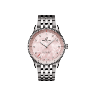 nep breitling Navitimer 32 Roestvrij staal Roze parelmoer A77320D91K1A1