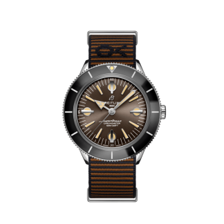 nep breitling Superocean Heritage '57 Outerknown Roestvrij staal Bruin A103703A1Q1W1