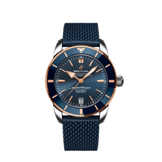 nep breitling Superocean Heritage B20 Automatic 42 Roestvrij staal & 18k rood goud Blauw UB2010161C1S1