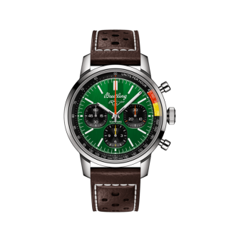 nep breitling Top Time B01 Ford Mustang roestvrij staal Groen AB01762A1L1X1