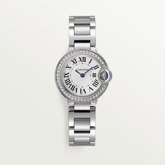 replica cartier Ballon Bleu de Cartier horloge 28mm quartz uurwerk staal diamant CRW4BB0015