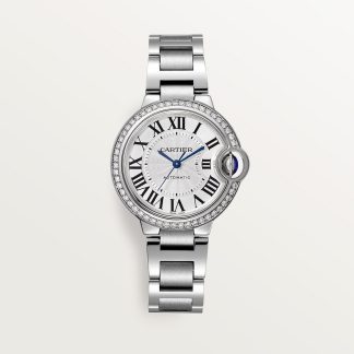 replica cartier Ballon Bleu de Cartier horloge 33 mm staal diamant CRW4BB0023