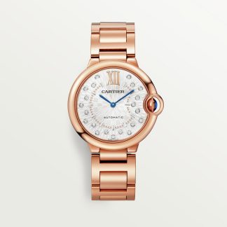 replica cartier Ballon Bleu de Cartier horloge 36 mm roségoud diamant CRWGBB0055