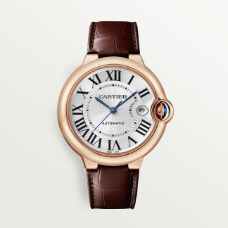 replica cartier Ballon Bleu de Cartier horloge 40 mm 18K roségoud leer CRWGBB0035
