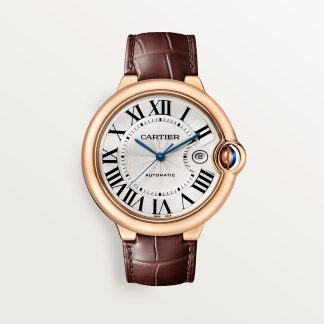 replica cartier Ballon Bleu de Cartier horloge 42mm roségoud leer CRWGBB0030