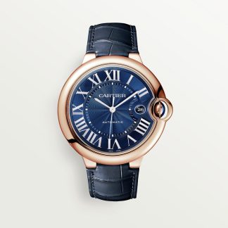 replica cartier Ballon Bleu de Cartier horloge 42mm roségoud leer CRWGBB0036