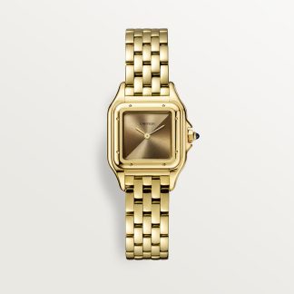 replica cartier Panthère de Cartier horloge Klein model quartz uurwerk geelgoud CRWGPN0031