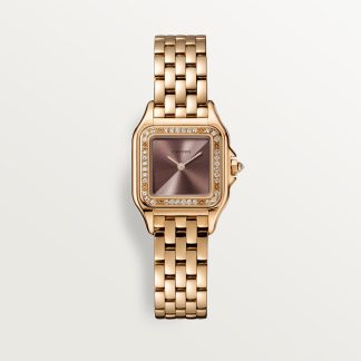 replica cartier Panthère de Cartier horloge Klein model quartz uurwerk roségoud diamant CRWJPN0035