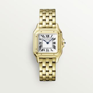 replica cartier Panthère de Cartier horloge Medium model quartz uurwerk geelgoud CRWGPN0009