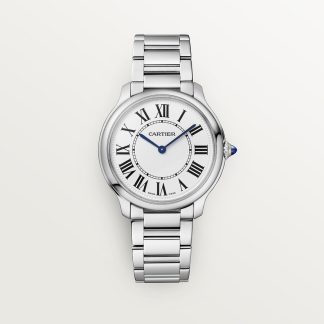 replica cartier Ronde Must de Cartier horloge 36 mm kwartsuurwerk staal CRWSRN0034