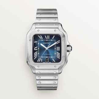 replica cartier Santos de Cartier horloge Groot model staal CRWSSA0030