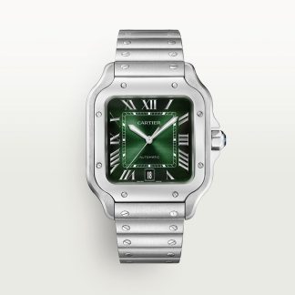 replica cartier Santos de Cartier horloge Groot model staal CRWSSA0062