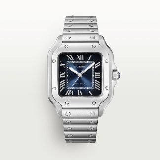 replica cartier Santos de Cartier horloge Middelgroot model staal CRWSSA0063